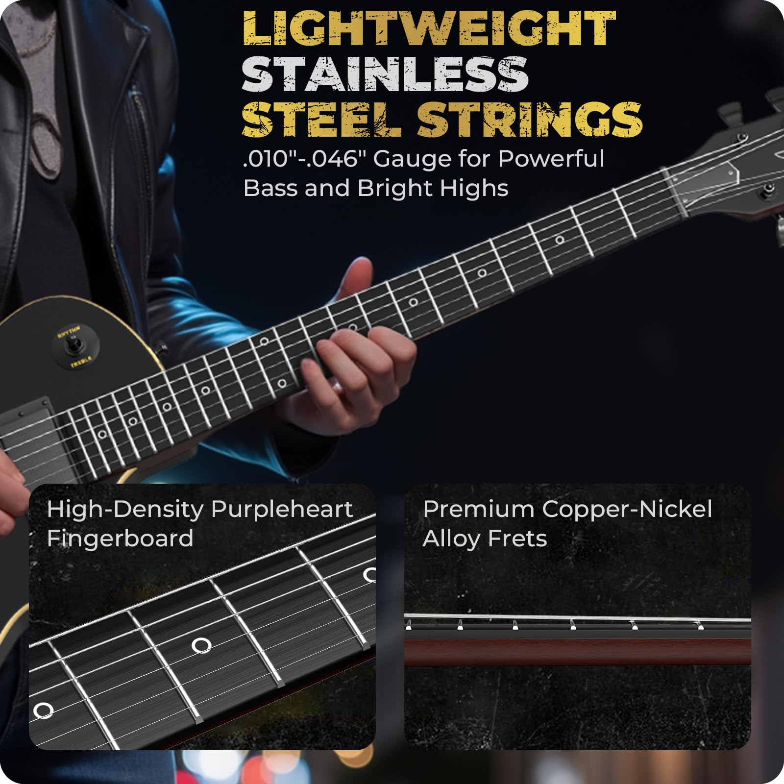 Amazon | Fesley 39インチ LP エレキギターキット フルサイズ